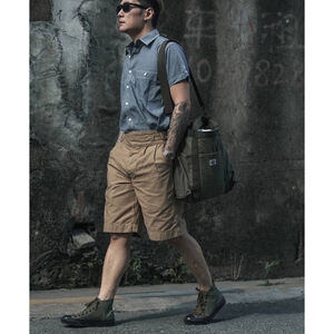 Bronson Non Stock Mfg. Co. Chambray Short Sleeve Work Shirt Quality Cotton L